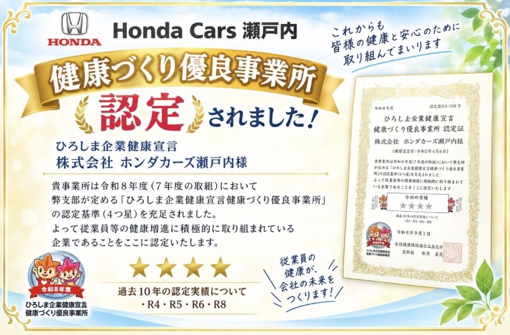 ひろしま企業健康宣言 認定